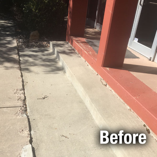 Commercial Concrete Repair - Colorado Springs - Before